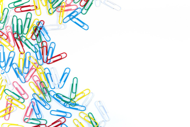 colorful paper clips  - Photo, image