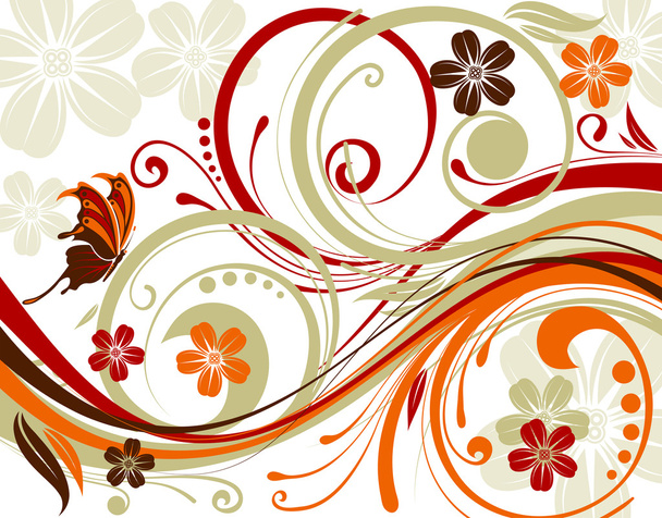 Foral abstraction - Vector, Imagen