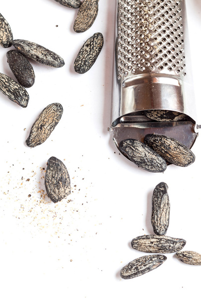 Tonka beans and grater - Foto, Imagen
