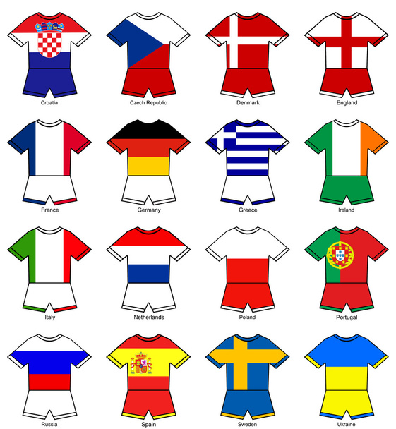 Euro 2012 Mistrzostwa Europy flaga paski - Zdjęcie, obraz