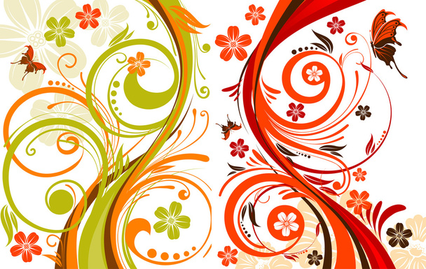 Foral abstraction - Vector, Image