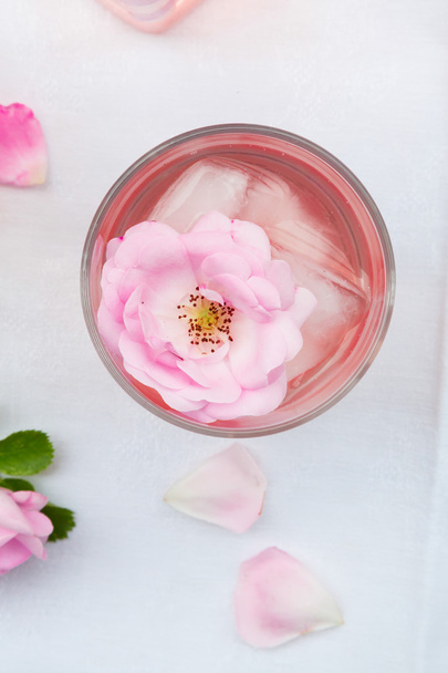 Homemade rose lemonade - Photo, image