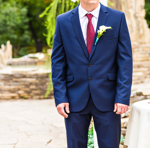 Handsome groom at wedding waiting for bride.  - Photo, Image