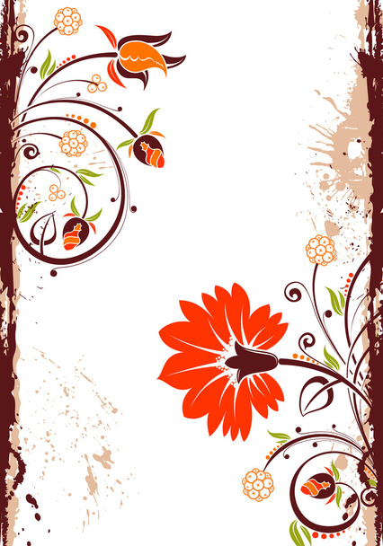 Floral frame - Вектор, зображення
