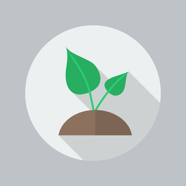 Eco Flat pictogram. Plant - Vector, afbeelding