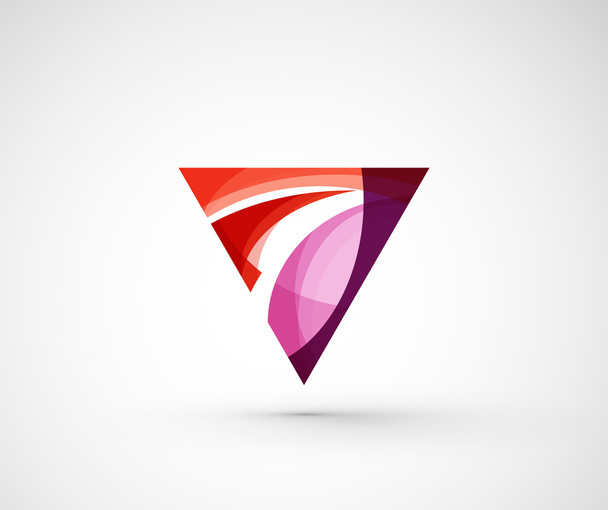 Abstract geometric company logo triangle, arrow - Vecteur, image