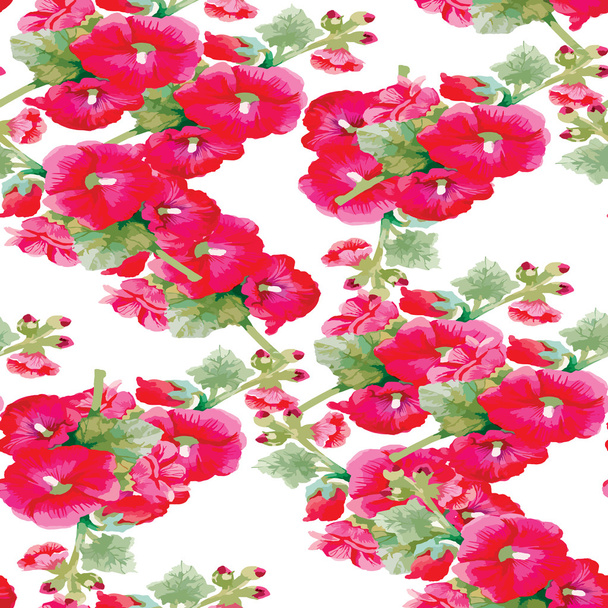 garden blooming flowers pattern - Вектор,изображение