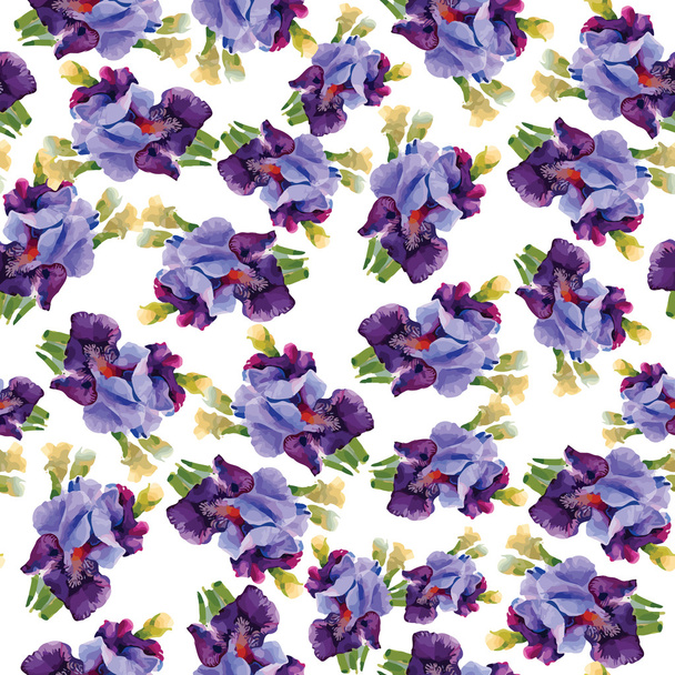 garden pattern with flowers - Vector, Image