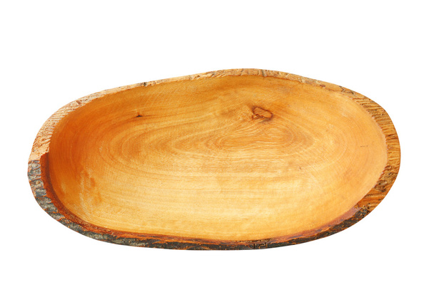 Madeira de oliveira artesanal Natural Edge Bowl
 - Foto, Imagem