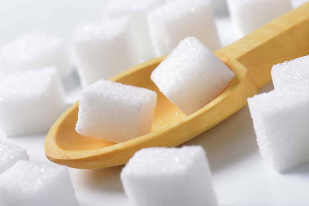 White sugar cubes - Photo, Image