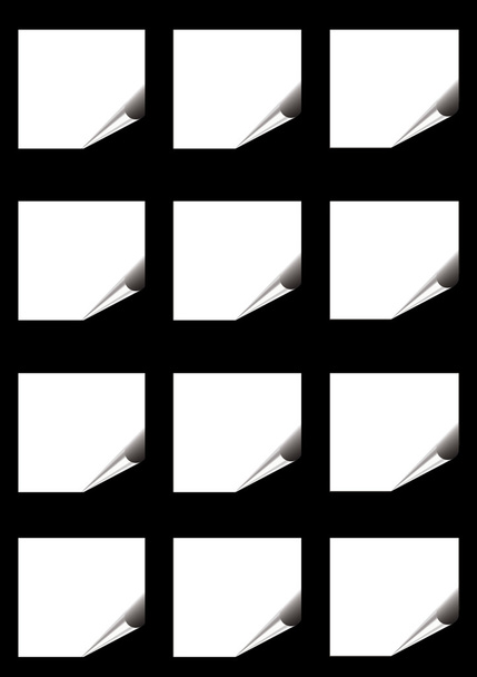 Set piccoli fogli bianchi
  - Foto, immagini