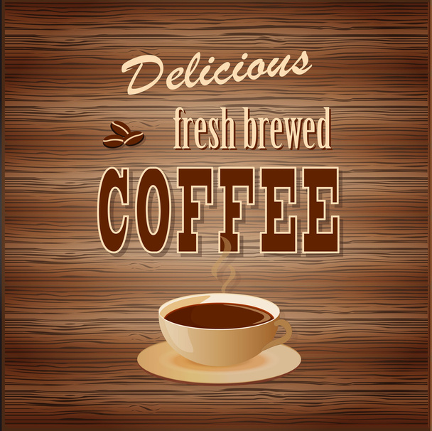 Banner für Kaffee - Vektor, Bild