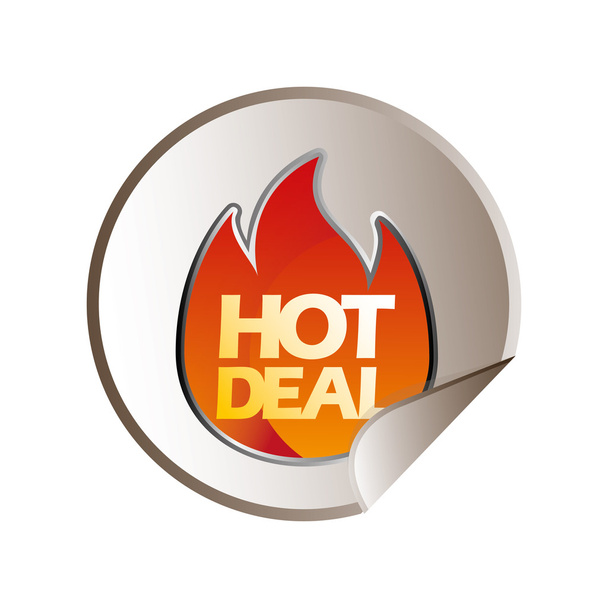 Hot deal, sale design - Vector, Image