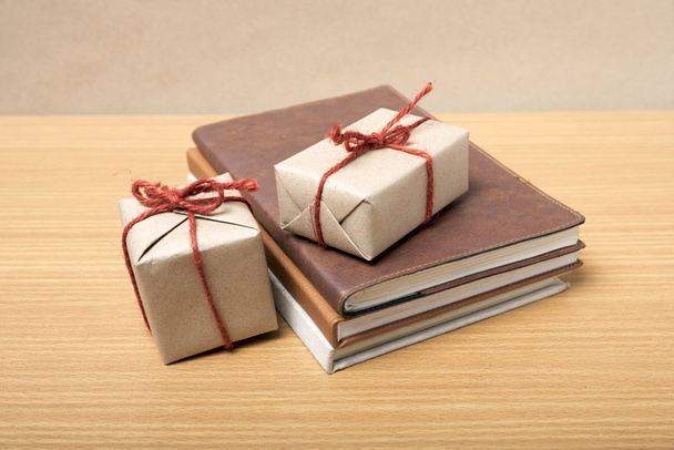 book with gift box - 写真・画像