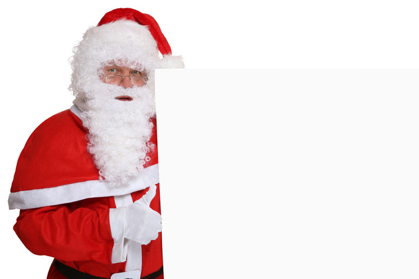 Babbo Natale pollice in su sul Natale super buono con copyspace
 - Foto, immagini