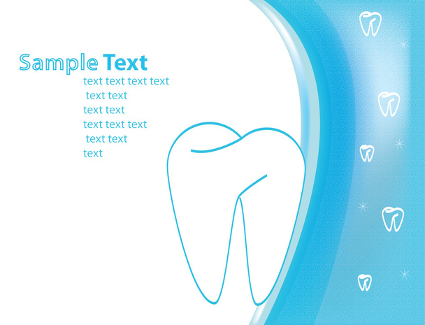 dişlerle ilgili sağlık form veya logo diş vektör çizim ile - Vektör, Görsel