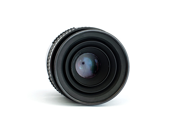 Oude camera foto lens - Foto, afbeelding