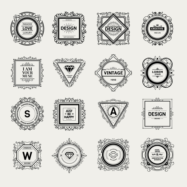 Monogram  luxury logo   template - Vektör, Görsel