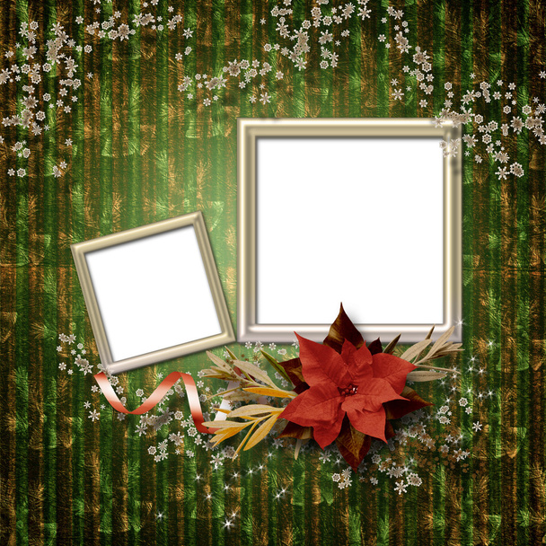 Romantic vignette on the abstract background in scrapbooking sty - Foto, Imagem