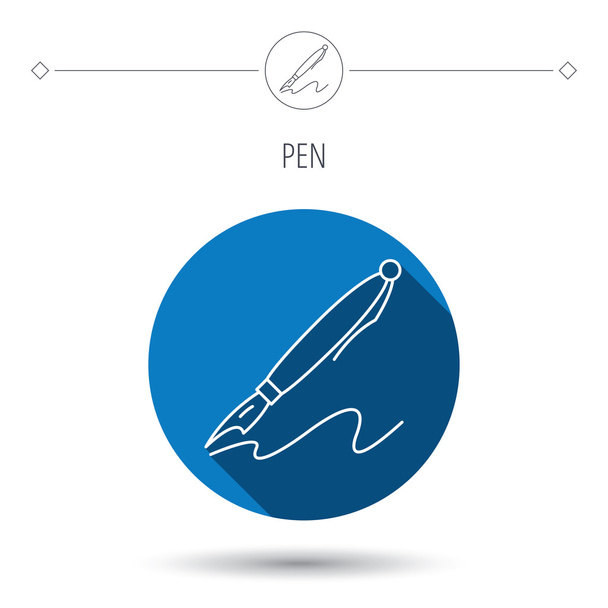 Pen icon. Writing tool sign. - Διάνυσμα, εικόνα