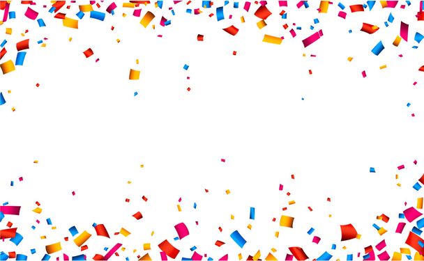 Confetti celebration frame background. - Vector, Image