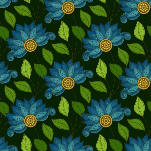 Seamless Floral Pattern - Vektori, kuva