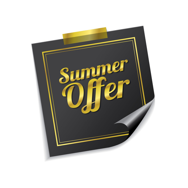 Summer Offer Icon Design - Vector, Imagen