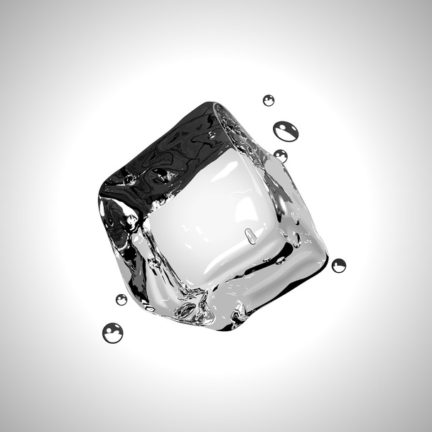 Cubo de gelo vetorial. EPS10
. - Vetor, Imagem