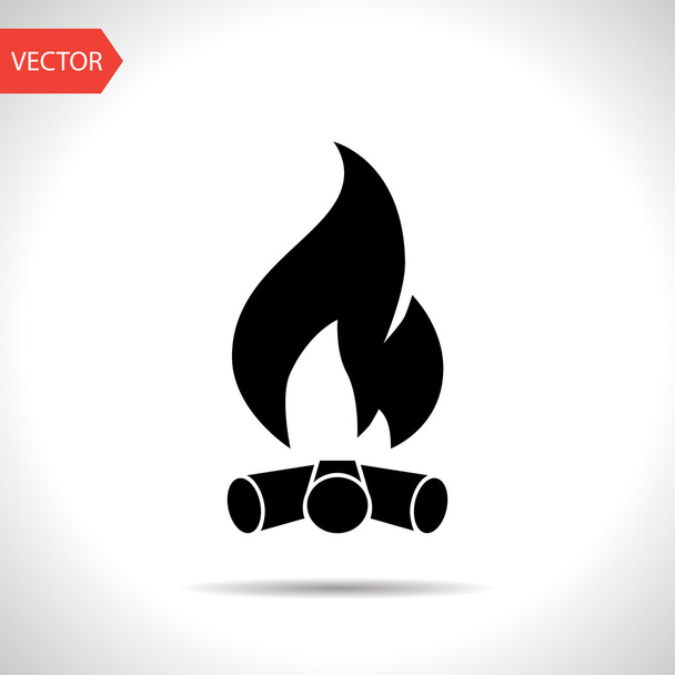 Bonfire icon - Vetor, Imagem