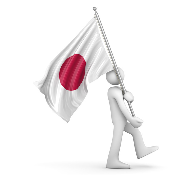 Σημαία Ιαπωνίας - Φωτογραφία, εικόνα