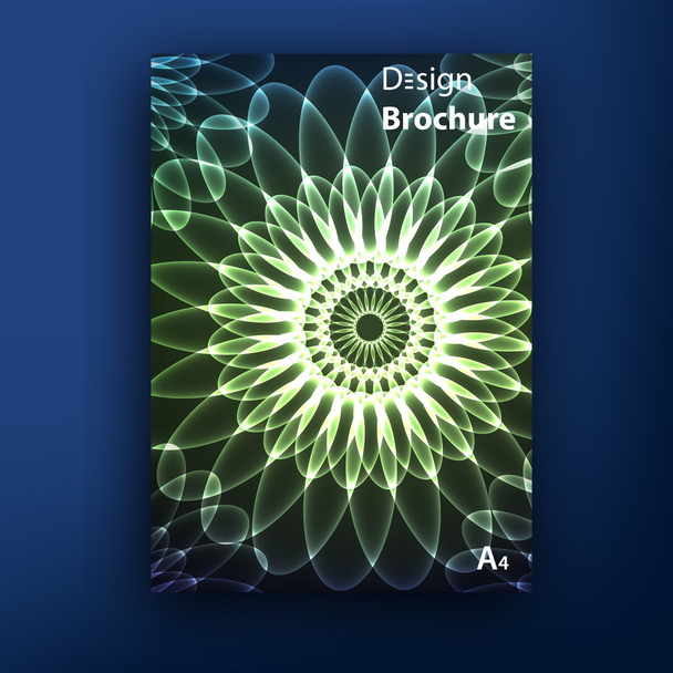 Vektor Broschüre Booklet Cover Designvorlagen Kollektion a4 - Vektor, Bild
