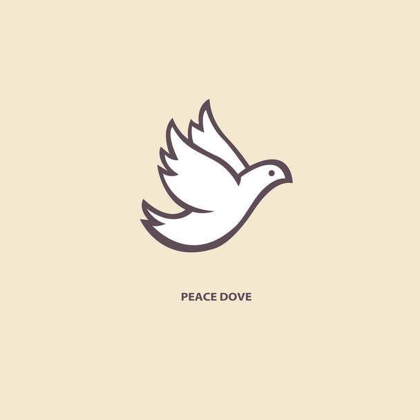 Dove of Peace. vector icons set - Vector, Image