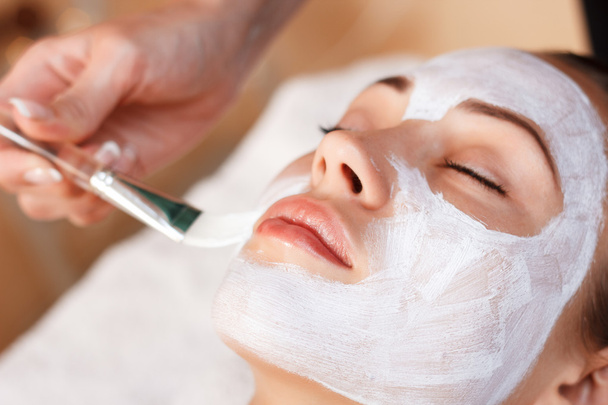 Attractive woman having mask in spa salon  - Fotografie, Obrázek