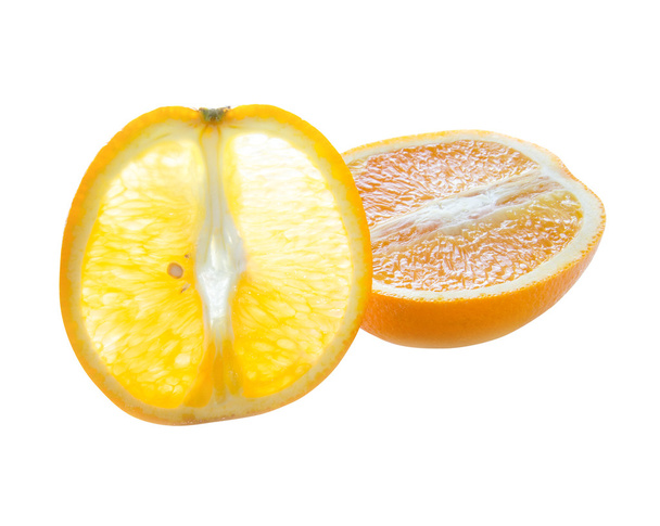 La naranja cortada
 - Foto, Imagen