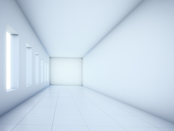 άδειο διάδρομο λευκό - Φωτογραφία, εικόνα