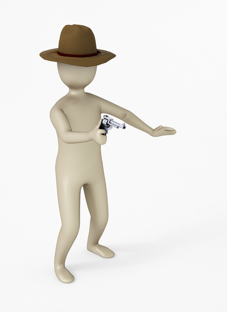 3D χαρακτήρα με έξι shooter - Φωτογραφία, εικόνα