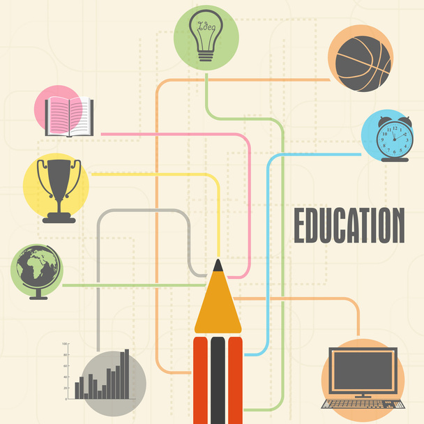 Stylish creative educational objects or elements. - Vector, Image