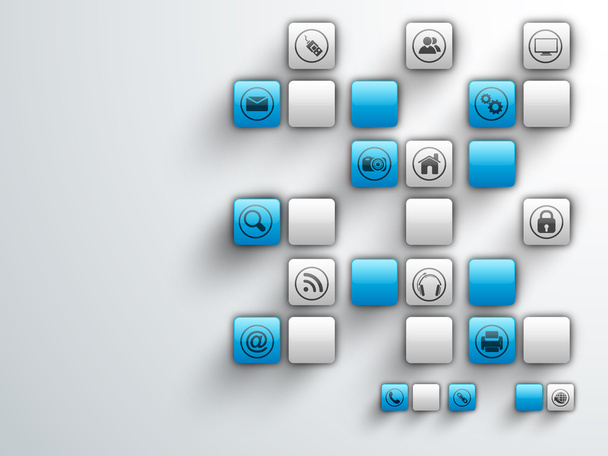 Web icons for Technology concept. - Vektor, obrázek