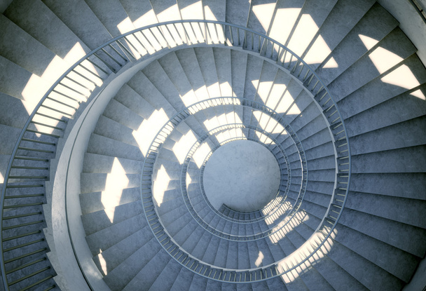Escalera espiral
 - Foto, imagen