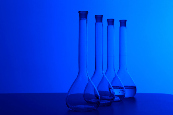 Chemistry laboratory equipment and glass tubes - Zdjęcie, obraz