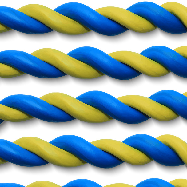 blau-gelbe Seile - Vektor, Bild