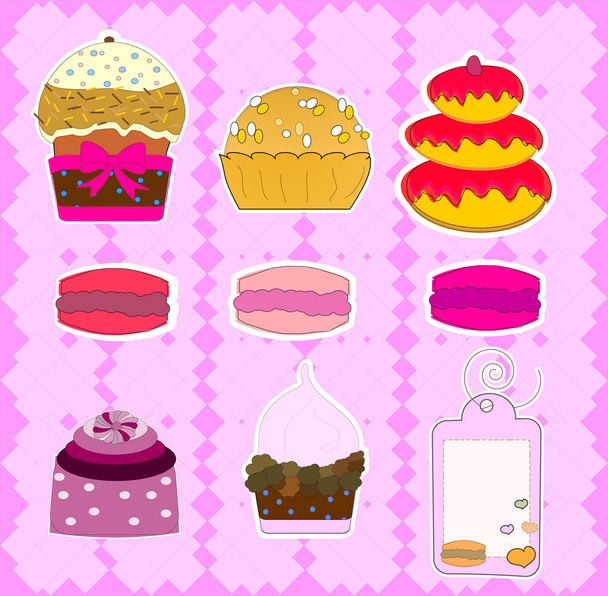 Cupcake design vector - Διάνυσμα, εικόνα