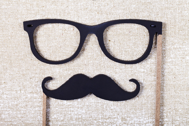wedding props mustache and glasses - Photo, Image