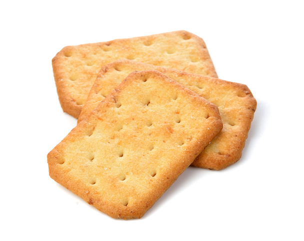 Cracker isolado sobre fundo branco
  - Foto, Imagem