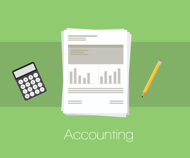 accounting document - Vektor, kép