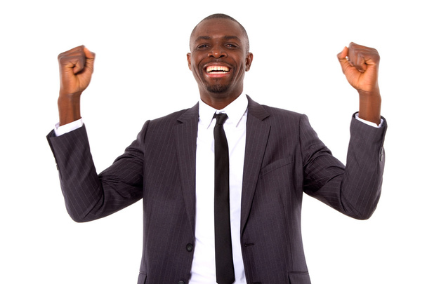 Businessman rejoices - Foto, imagen