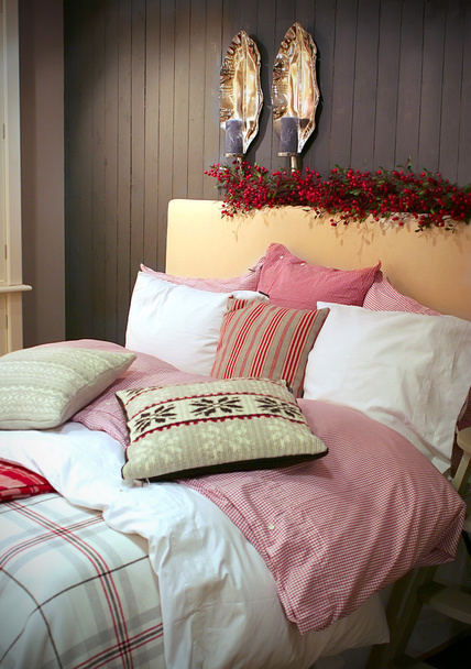 Talvi koristelu makuuhuoneessa
 - Valokuva, kuva