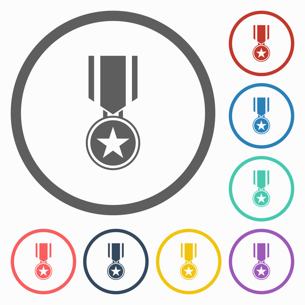 medal icon - Vector, Image
