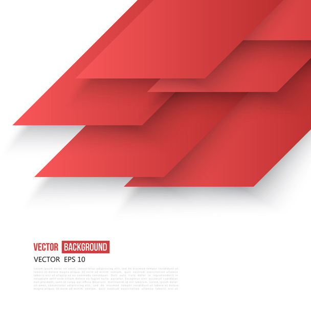 Vector Abstract geometric shape from red  - Vector, imagen