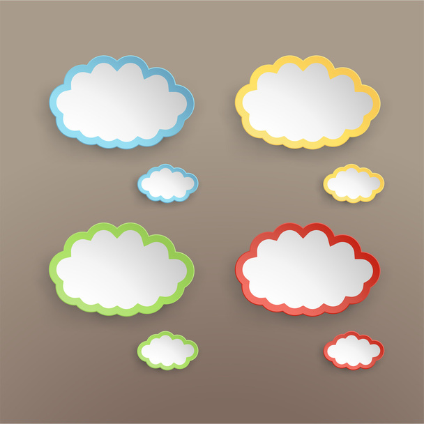 Бумажное облако
 - Вектор,изображение